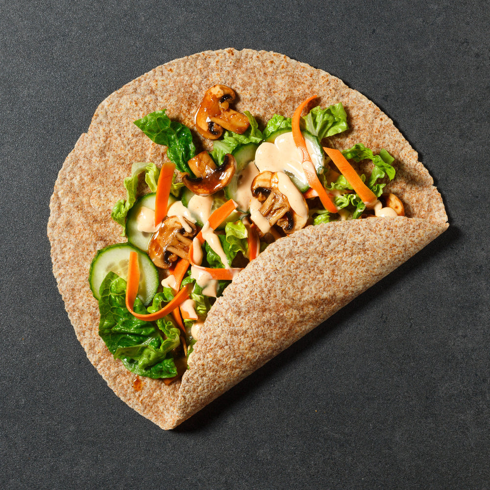 Marinated Mushroom & Sriracha Wrap