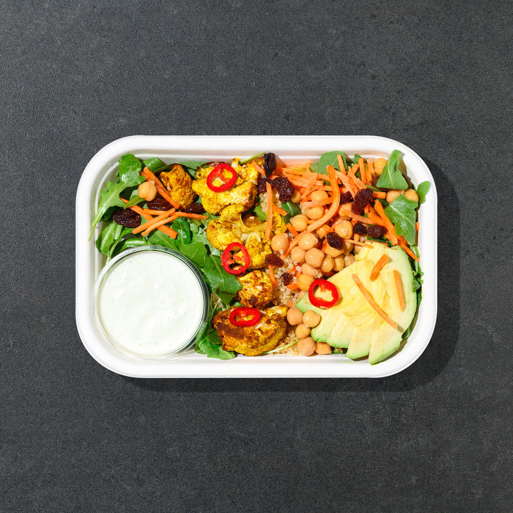 Curried Cauliflower & Avocado Bowl