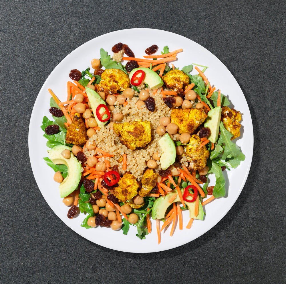 Curried Cauliflower & Avocado Bowl