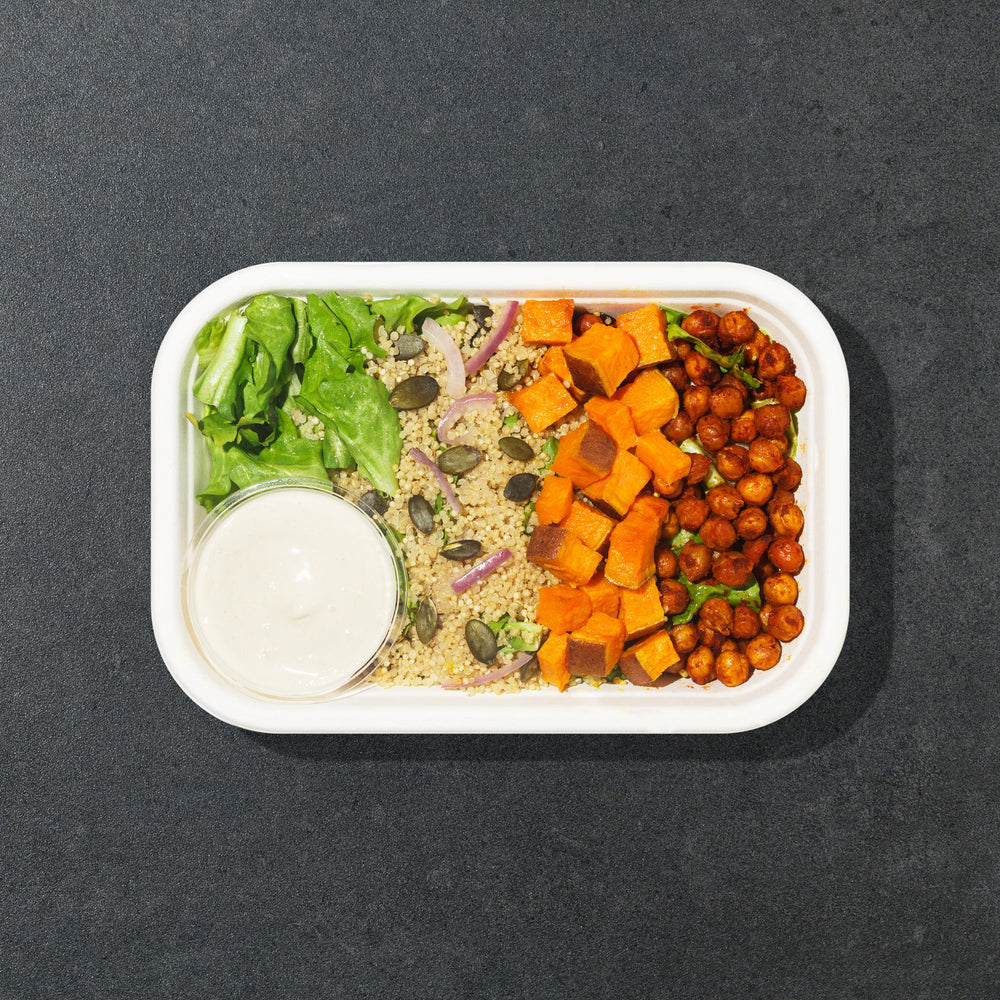 Sweet Potato & Roasted Chickpea Bowl